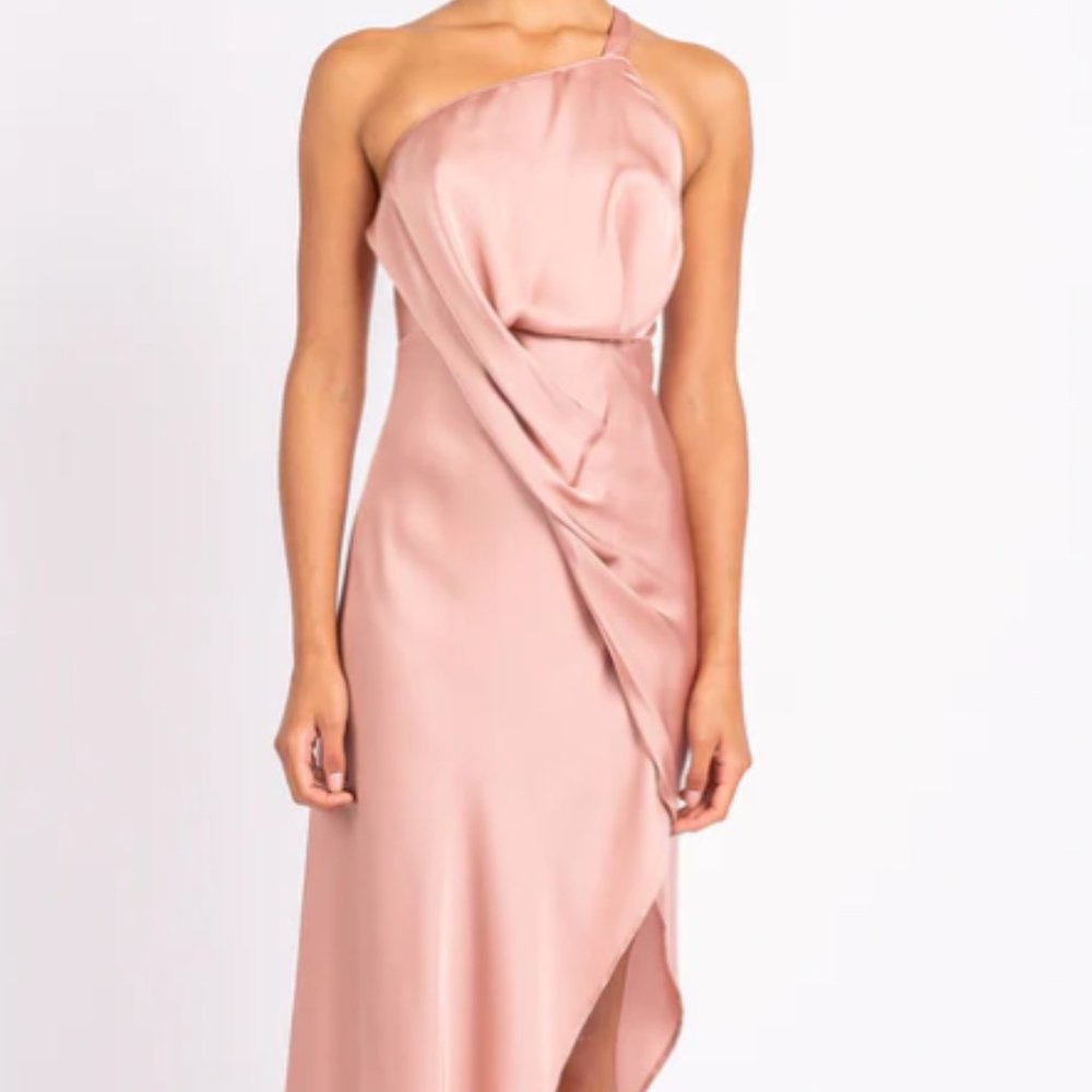 One Fell Swoop - HARLEQUIN DRESS IN DUSTY ROSE (Size 8 AUD/ 4 USD)